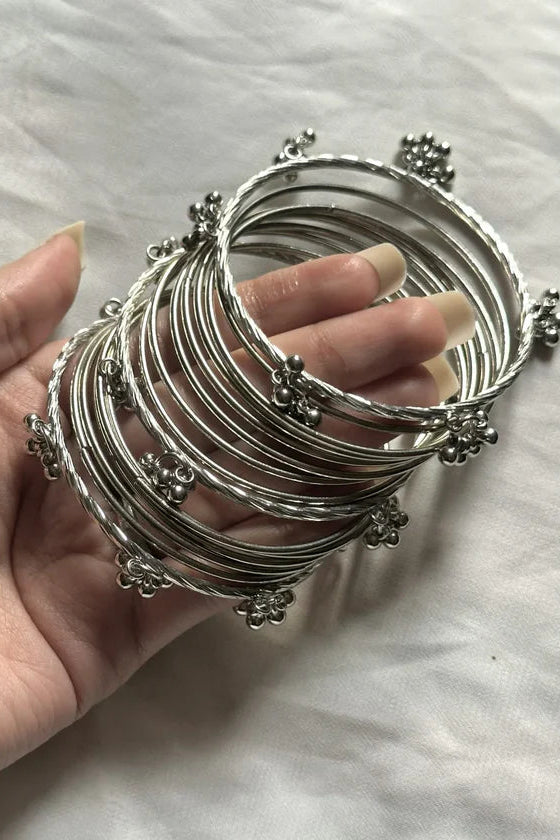 Kashmiri Bangles Silver Set | Trending Bangles