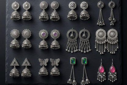 16 Pair Jhumka With Premium Folding Box
