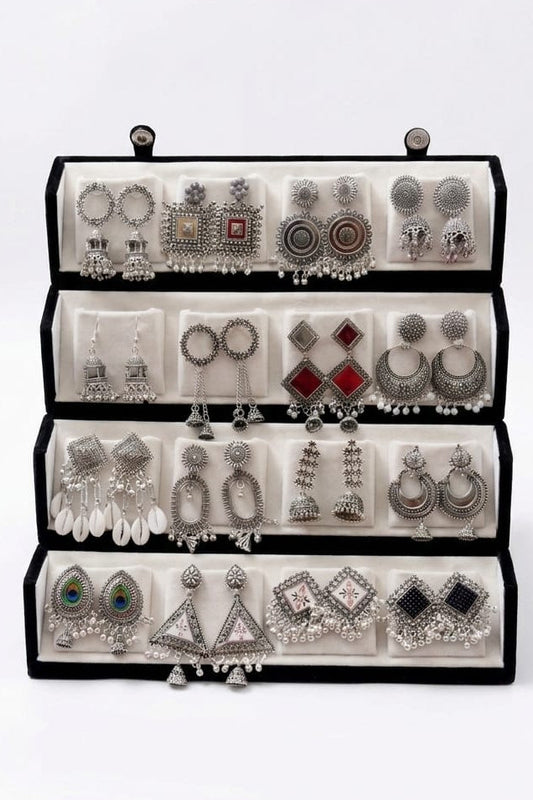 16 Pair Jhumka With Premium Folding Box