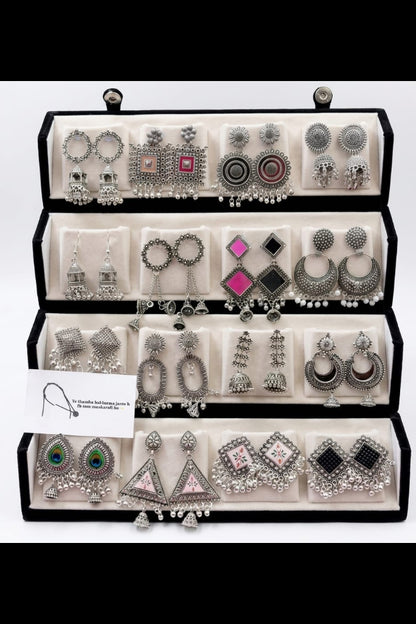 16 Pair Jhumka With Premium Folding Box