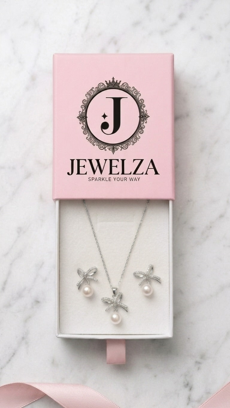 Jewelza Pearl Blossom Jewelry Gift Set