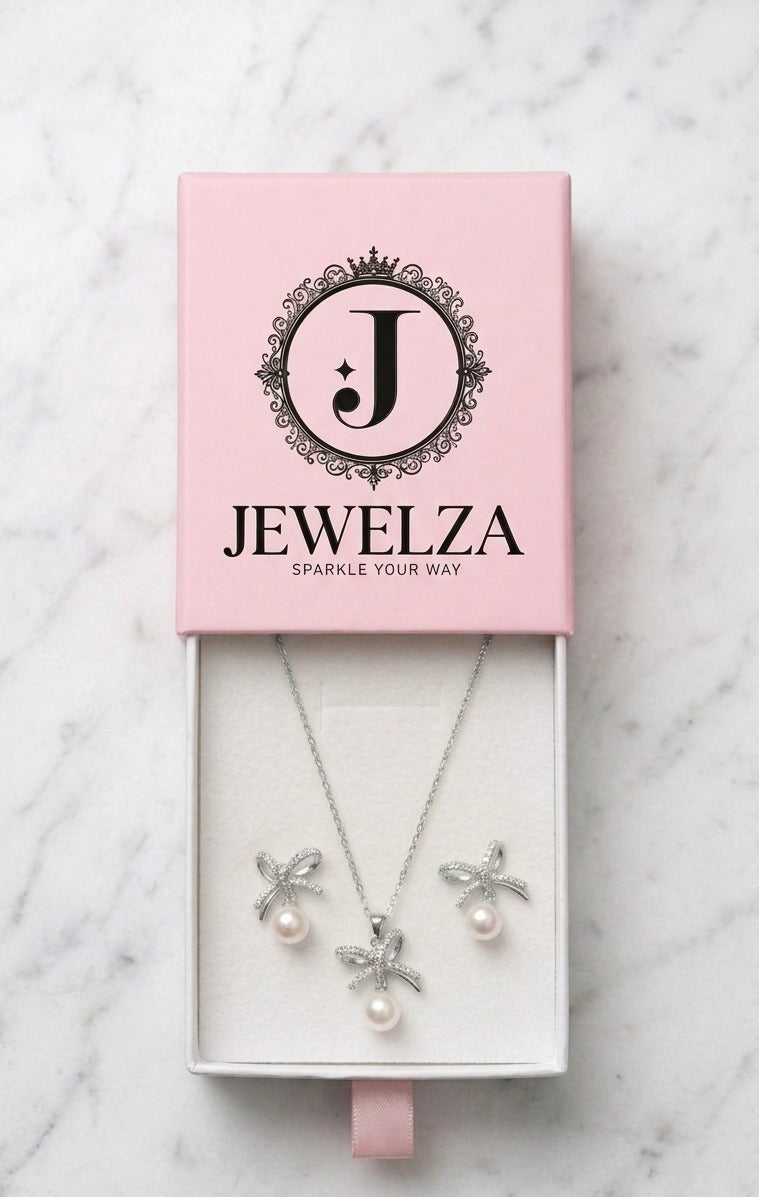 Jewelza Pearl Blossom Jewelry Gift Set