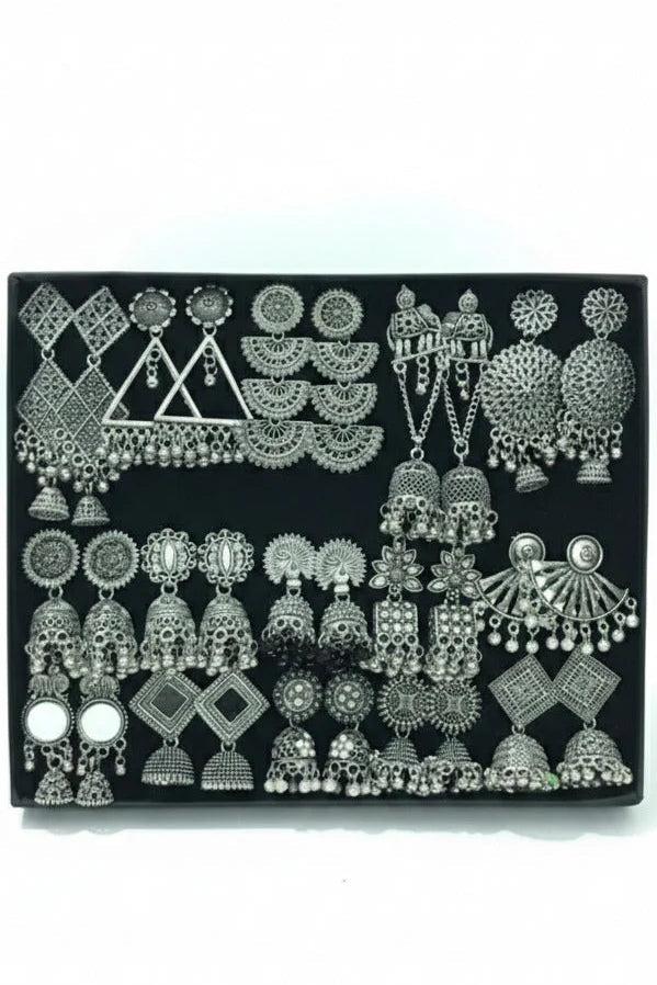 15 Pair Jhumka Box – Random Stylish  Set for Women