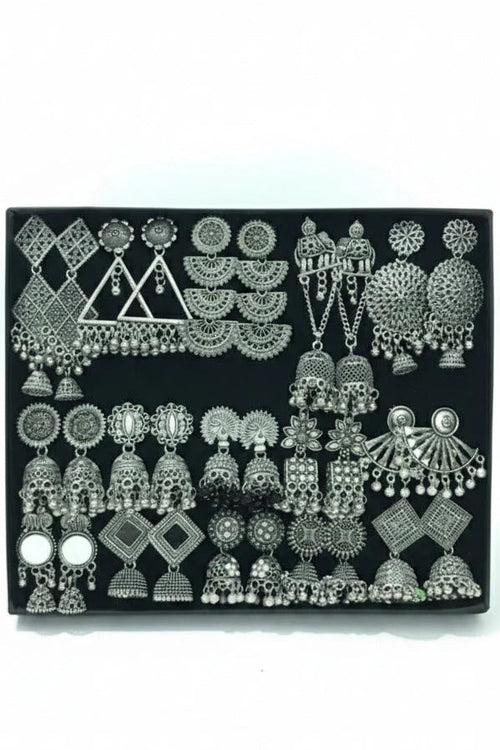 15 Pair Jhumka Box – Random Stylish  Set for Women